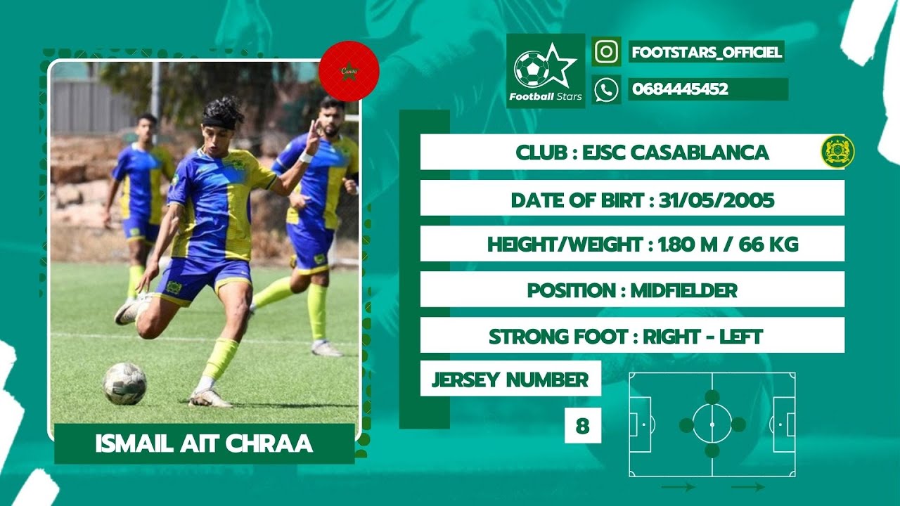 FOOTBALL STARS - ISMAIL AIT CHRAA [MIDFIELDER] [EJSC] - 2024/2025