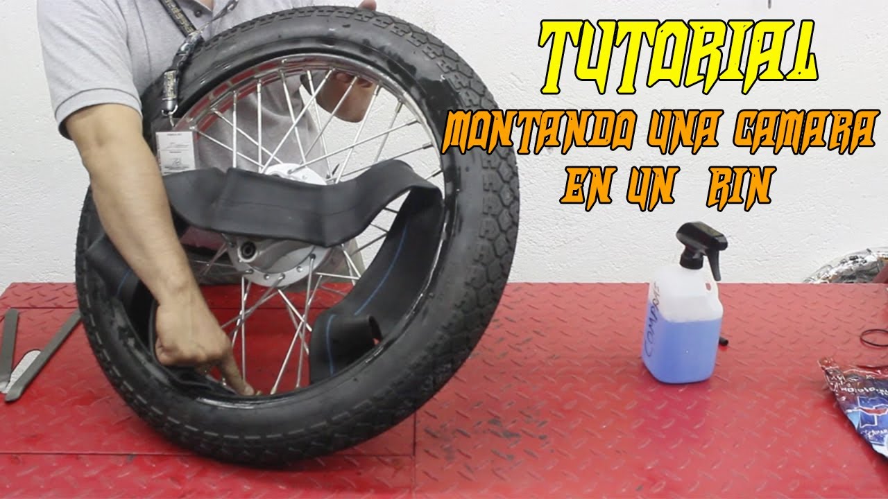 Como montar una camara en un rin de motocicleta