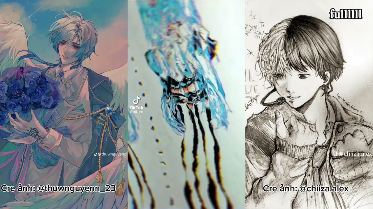 Tổng hợp Tiktok tranh của các đại thần siu cuốn 🌷❤️‍🔥💗✨#4 | Điểm thi tốt chứ mọi người☺️#drawing