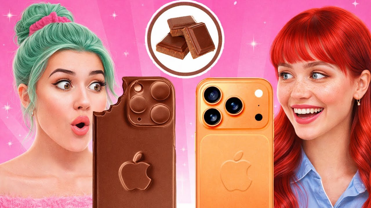 🍫NOURRITURE RÉELLE vs NOURRITURE EN CHOCOLAT 🤯✨Pouvez-vous dire ce qui est réel ?!