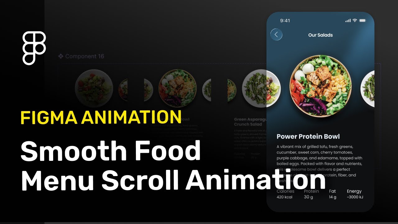 Figma Tutorial. Create a Smooth Food Menu Scroll Animation in Figma