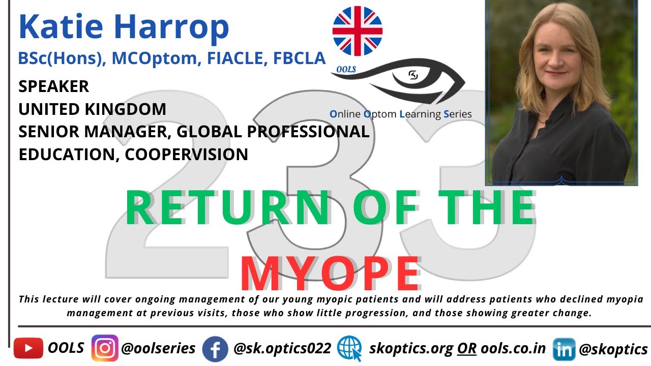 Return of the Myope #MyopiaControl #MyopiaPandemic #Myopia #MyopiaManagement | OOLS | Katie Harrop