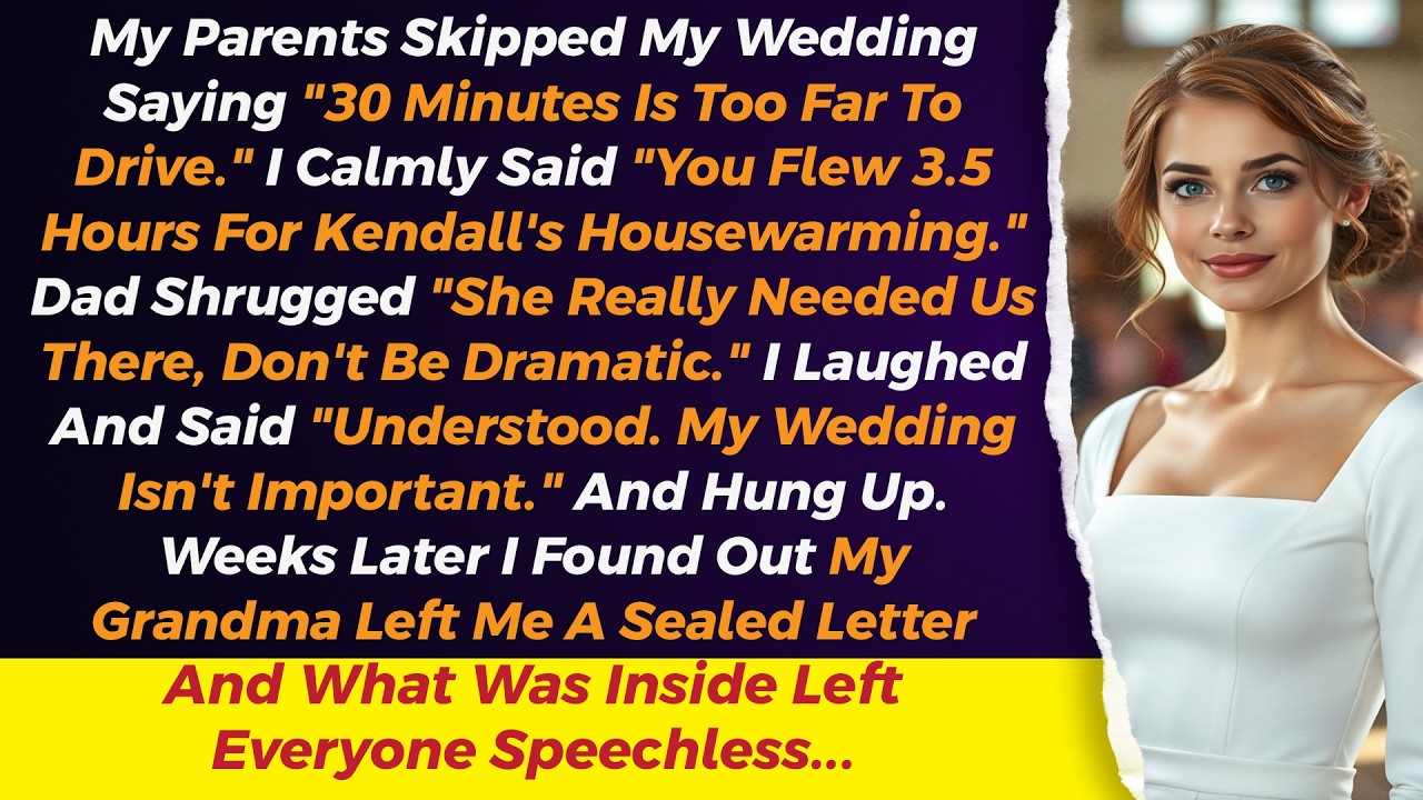 My Parents Skipped My Wedding, Then I Found A Letter That Made Them Lose Everything They Had...