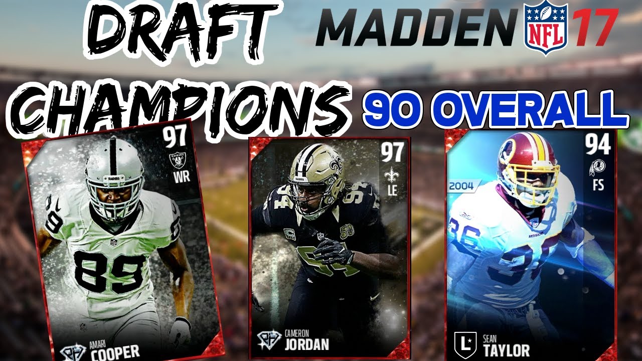 90 OVERALL DRAFT!!! Madden 17 Draft Champions Challenge