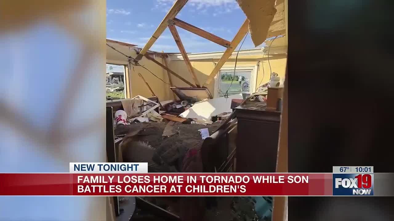 Family loses home in tornado while son battles cancer at Cincinnati Children's