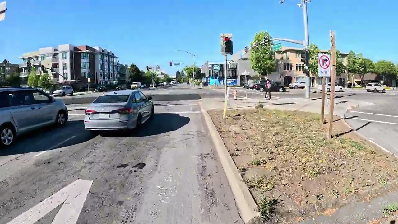 E-Bike Ride in Palo Alto, California. With some nice music.