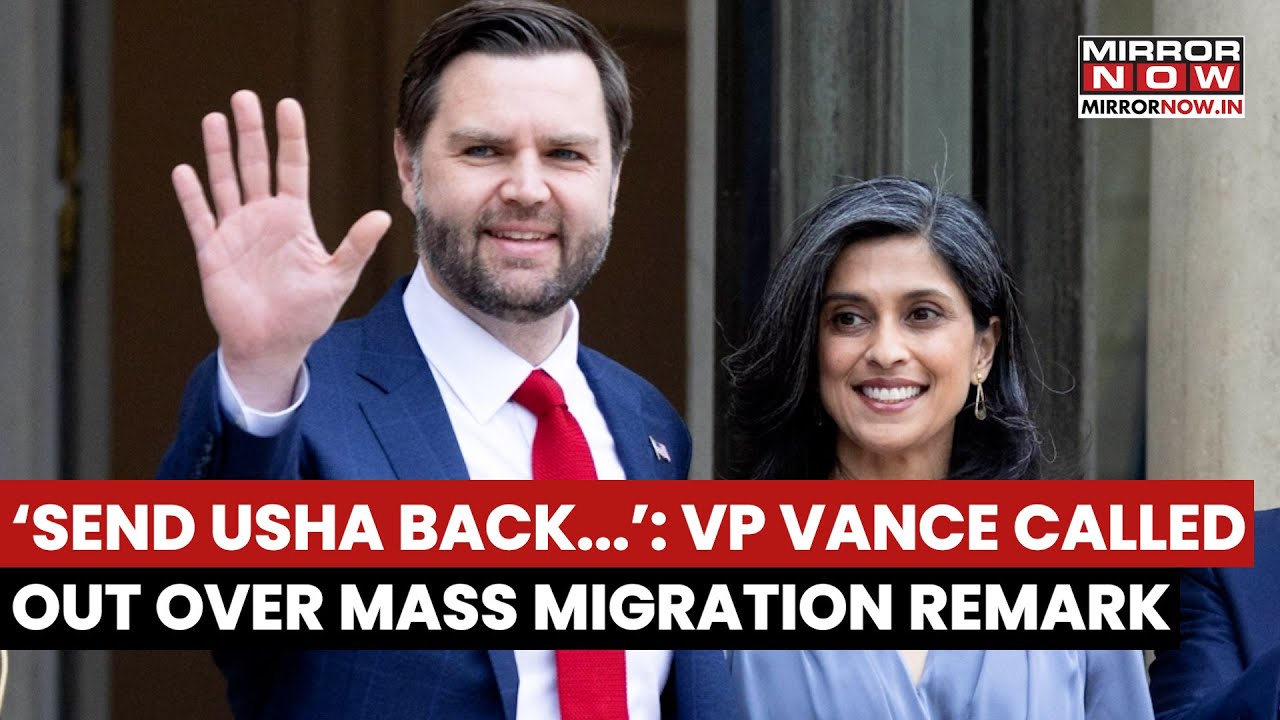 JD Vance Blasted Over His Remark On Mass Migration, 'Send Usha Back...', What Happened? | Watch