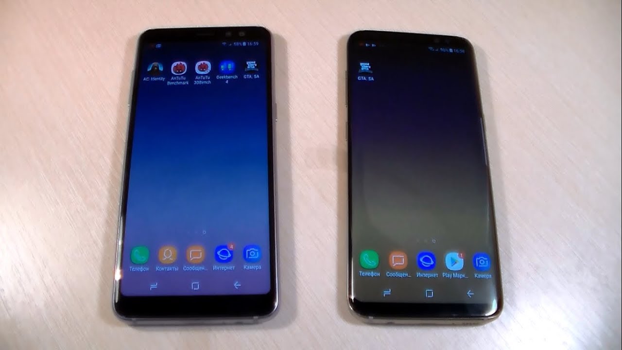 Samsung Galaxy A8 2018 vs Samsung Galaxy S8