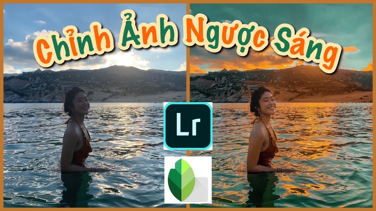 #10 Cách Chỉnh Ảnh Ngược Sáng | Dùng Snapseed Để Makeup | Cách Tải Lightroom ♡ TRAM LE ♡