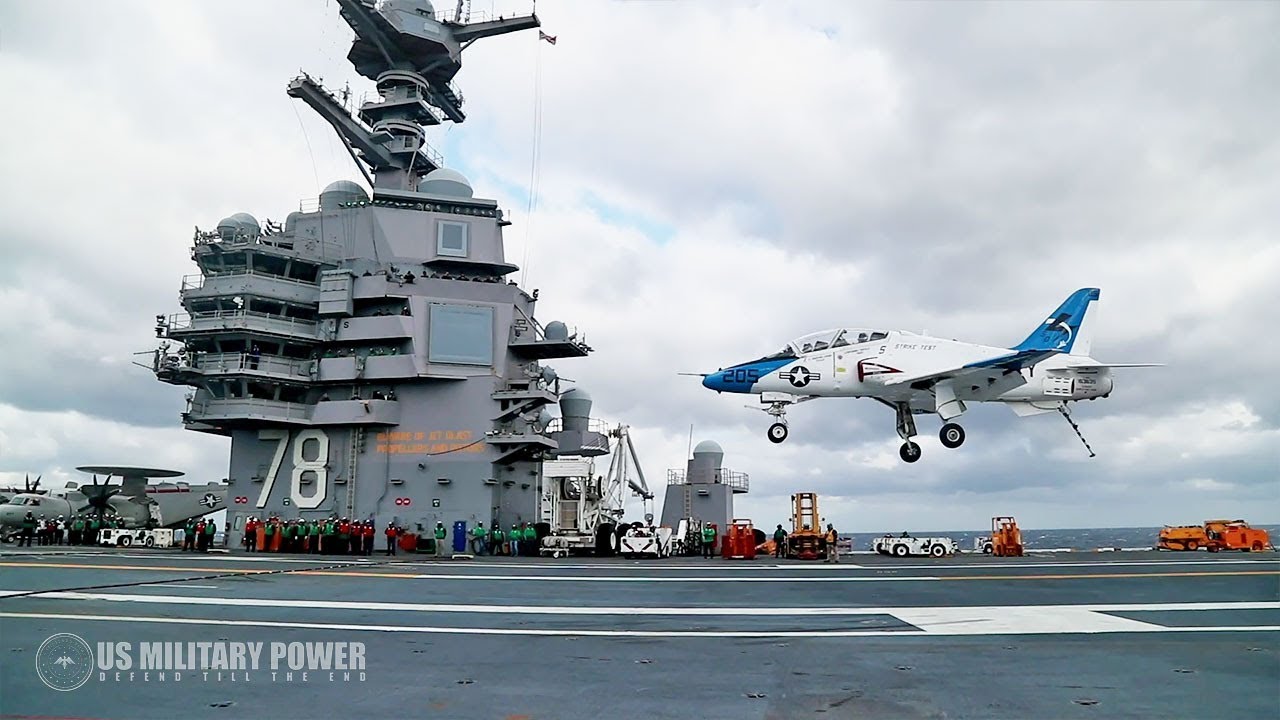 U.S. Navy Aircraft Carrier USS Gerald R. Ford (CVN 78) Begins Aircraft Compatibility Testing