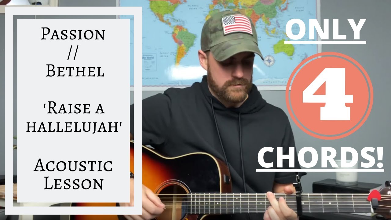 Passion // Bethel --- Raise A Hallelujah --- Урок/руководство по игре на акустической гитаре [ЛЕГ...