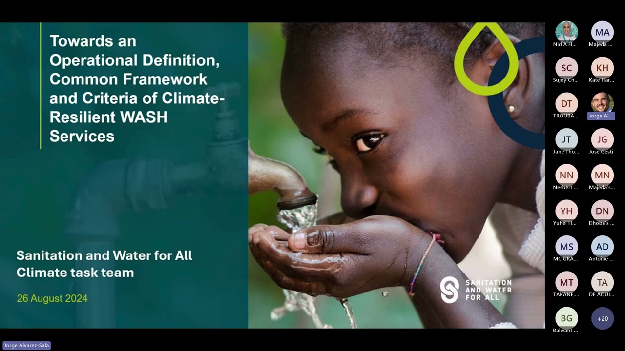 Climate Resilient WASH: Towards a Common Definition and Global Metrics