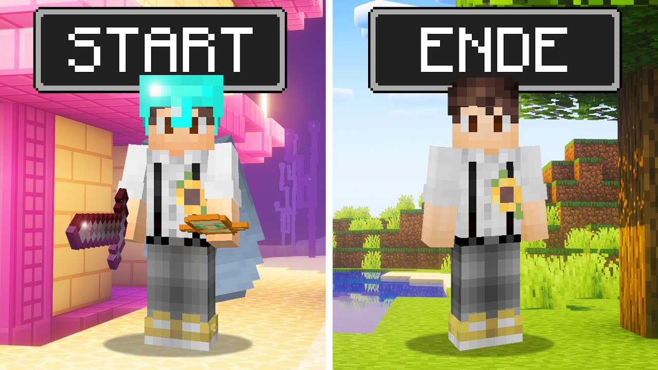 Minecraft R&uuml;ckw&auml;rts Durchspielen