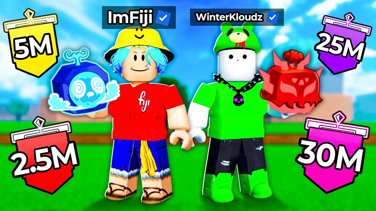 imFiji & WinterKloudz 2v2 vs EVERY Bounty in Blox Fruits