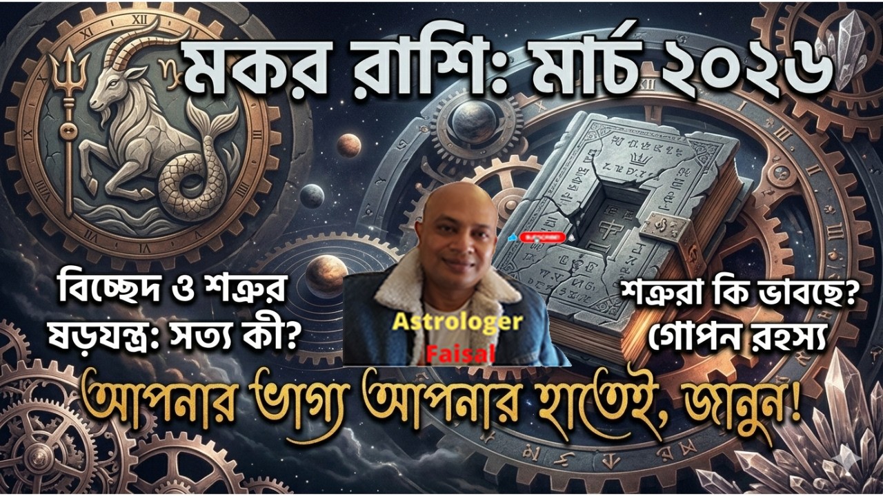 মকর রাশি মার্চ ২০২৬ লং ডিস্টেন্স রিলেশন, বিচ্ছেদ এবং শত্রু তারা আপনার সম্পর্কে কি ভাবছে।