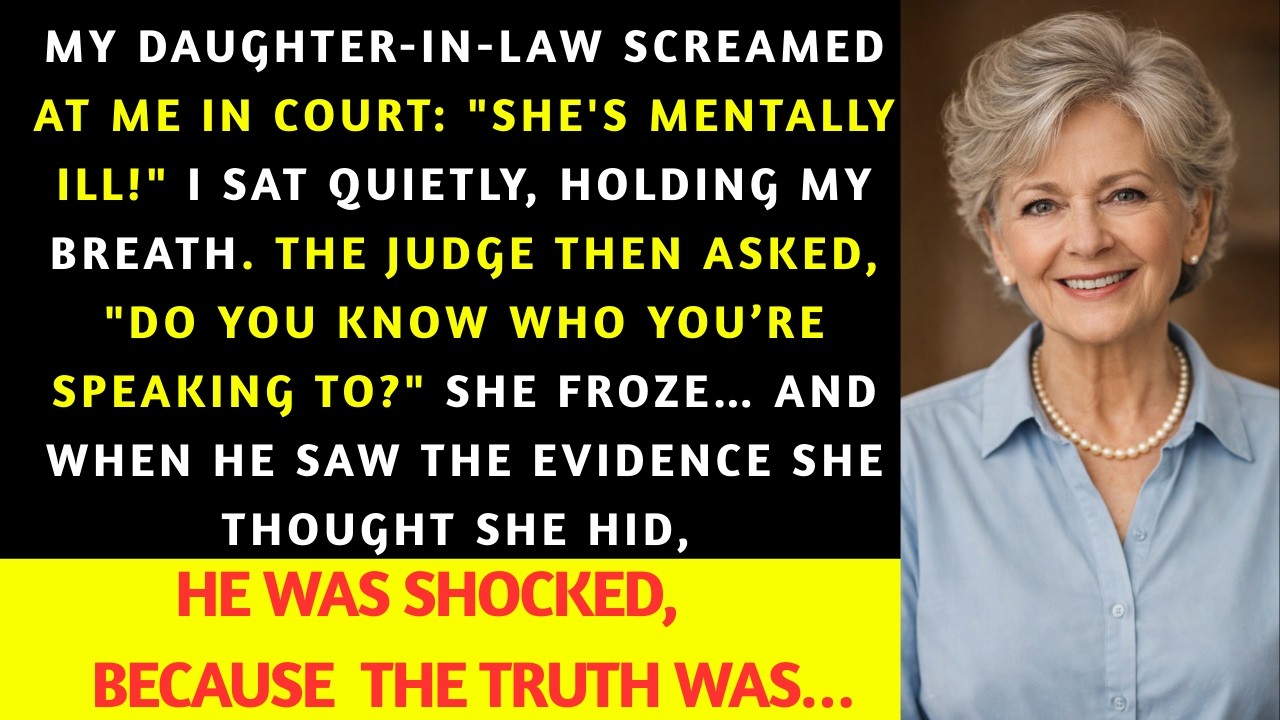 She's Mentally ILL, My daughter- in-law Screamed At Court - Until The Judge Looked At Her And Asked