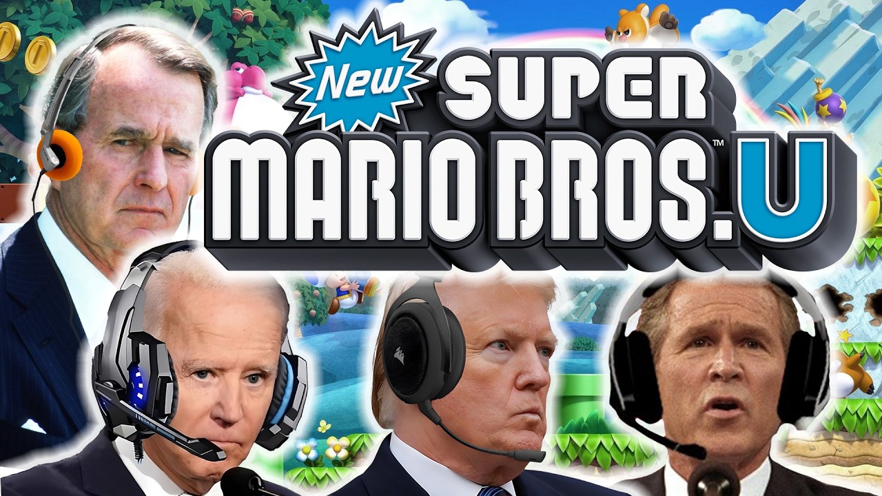 Президенты США играют в New Super Mario Bros. U.