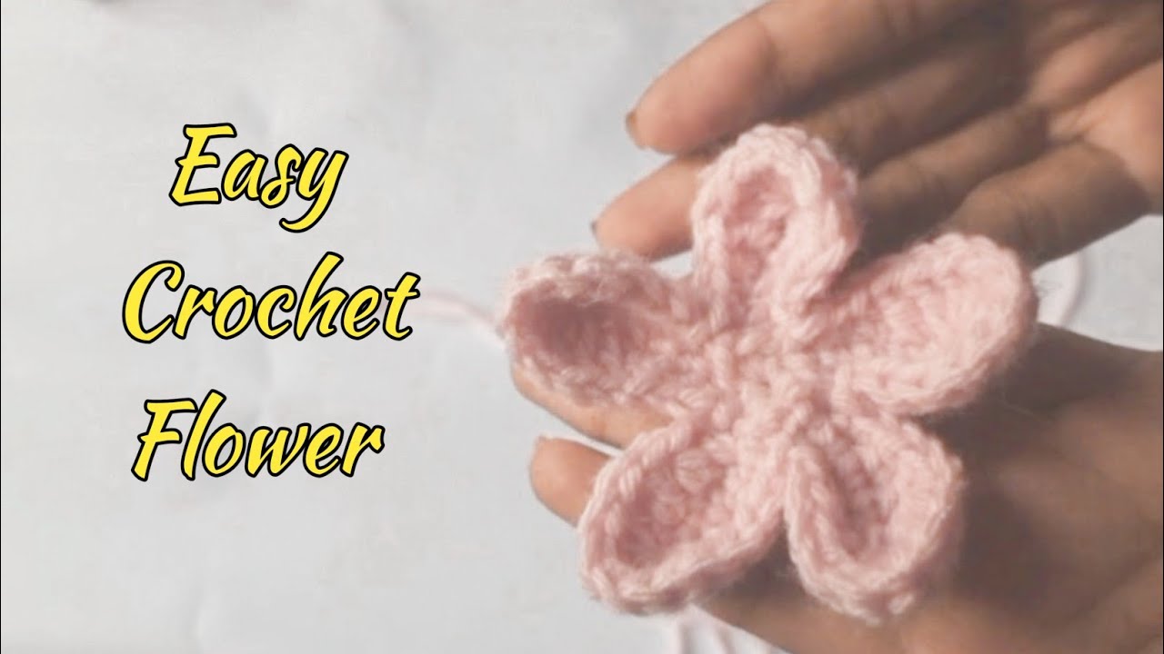 Easy Crochet Flower  | Biginner Friendly Step By Step Full Tutorial 🌸