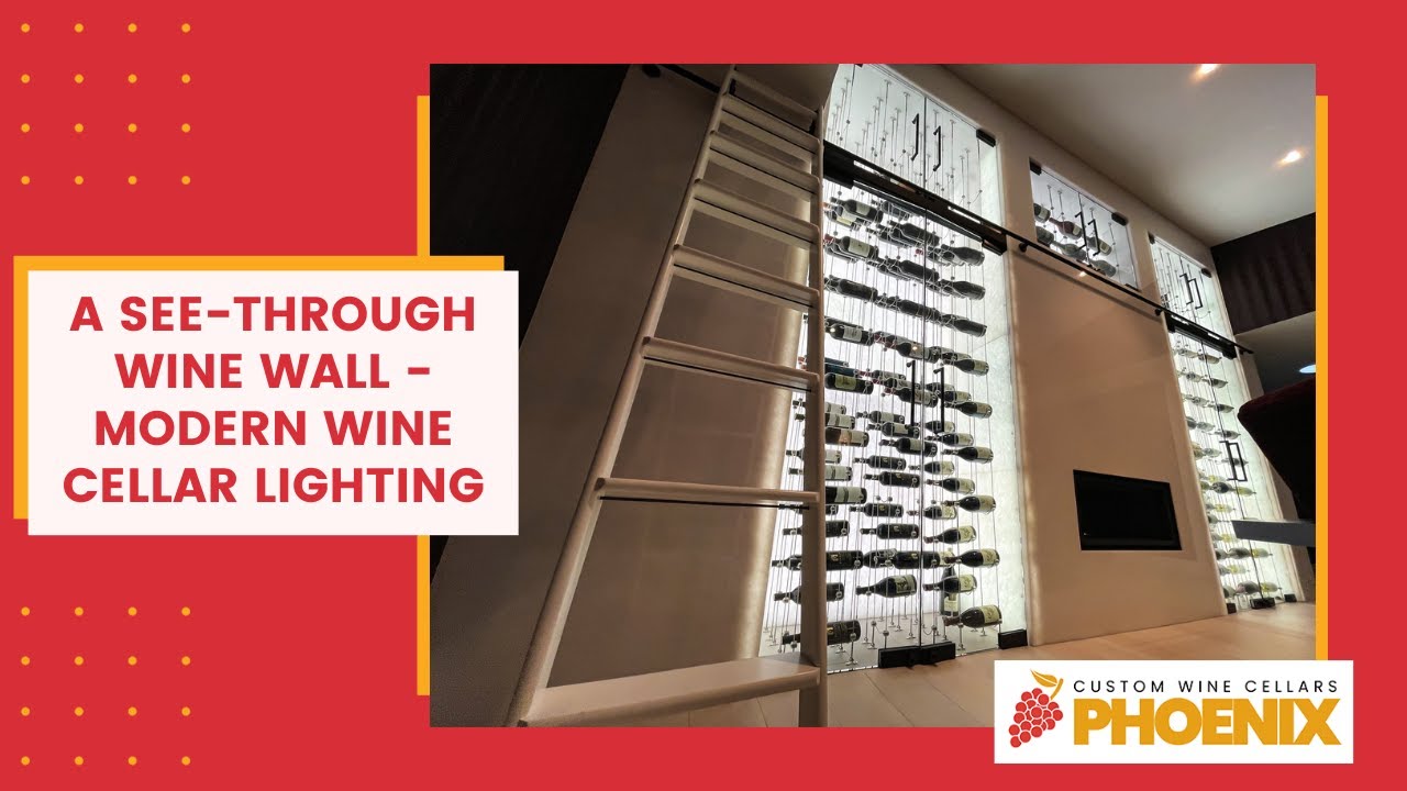 A See-Through Wine Wall - Modern Wine Cellar Lighting