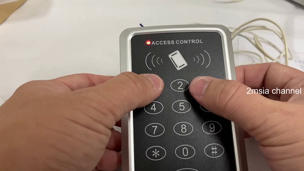 How To Delete Password Pin Door Access Basic T119 Hilangkan Pin