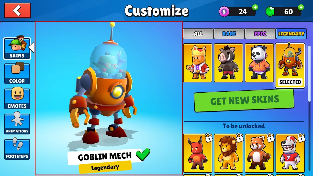 40+OPENING PACK  STUMBLE GUYS \ EPIC + LEGENDARY SKINS