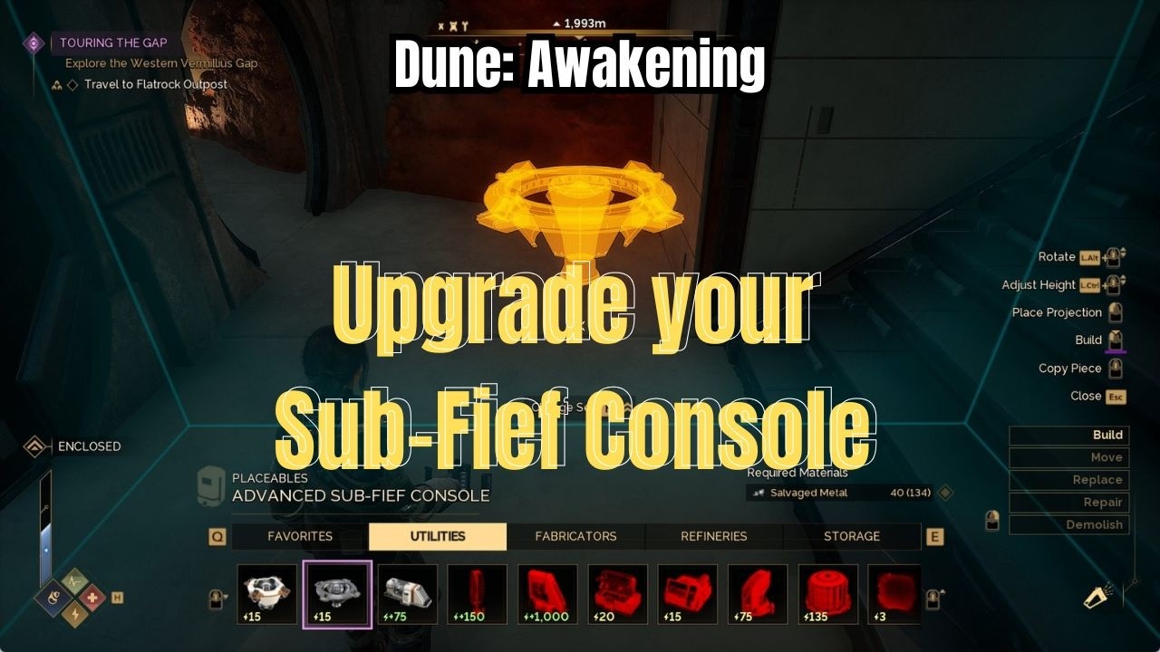 Dune: Awakening &ndash; Jetzt auf ein fortgeschrittenes Unterlehen aufr&uuml;sten! Bald keine Steuern mehr!
