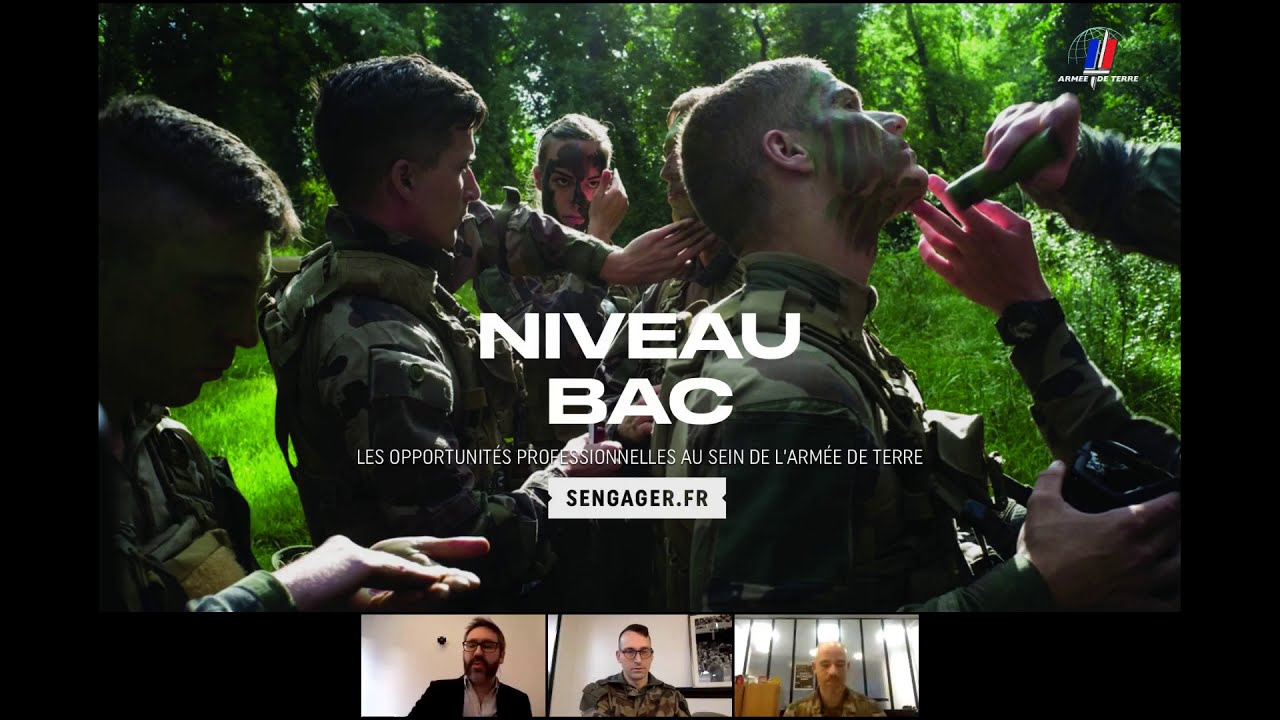 #WEBINAR - Niveau Bac : quelles sont les opportunités professionnelles au sein de l’armée de Terre ?