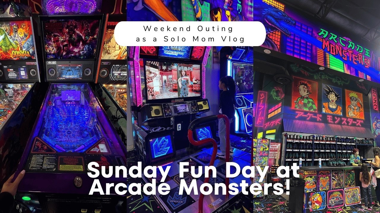 Checking out Arcade Monsters for the First Time! | Weekend Outing as a Solo Mom Vlog