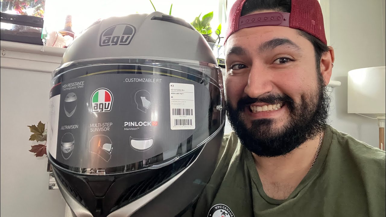UNBOXING A MOTORCYCLE HELMET - AGV K3 UNBOXING ASMR