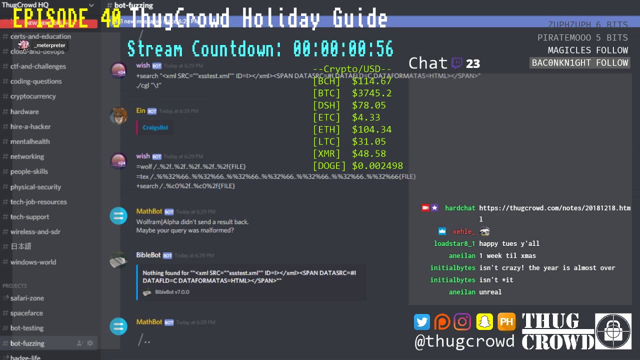 ThugCrowd Episode 040 ThugCrowd HolidayGuide