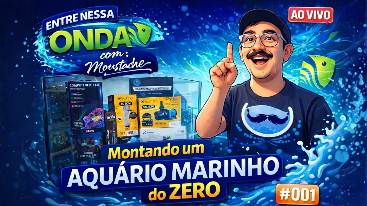 MONTANDO UM AQUÁRIO MARINHO - ENTRE NESSA ONDA #001