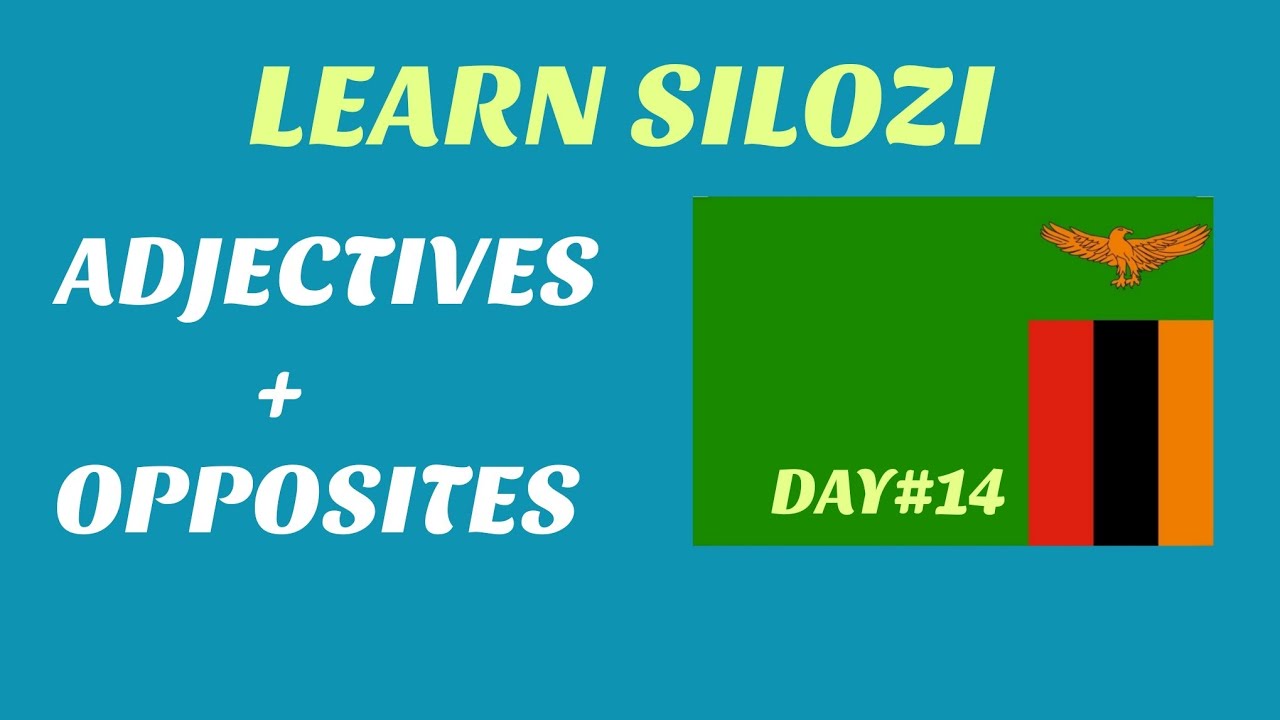 LEARN SILOZI || ADJECTIVES + OPPOSITES