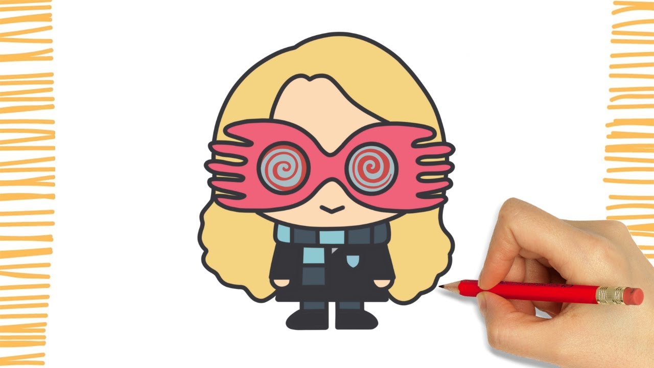 How To Draw a LUNA LOVEGOOD I HARRY POTTER I EASY