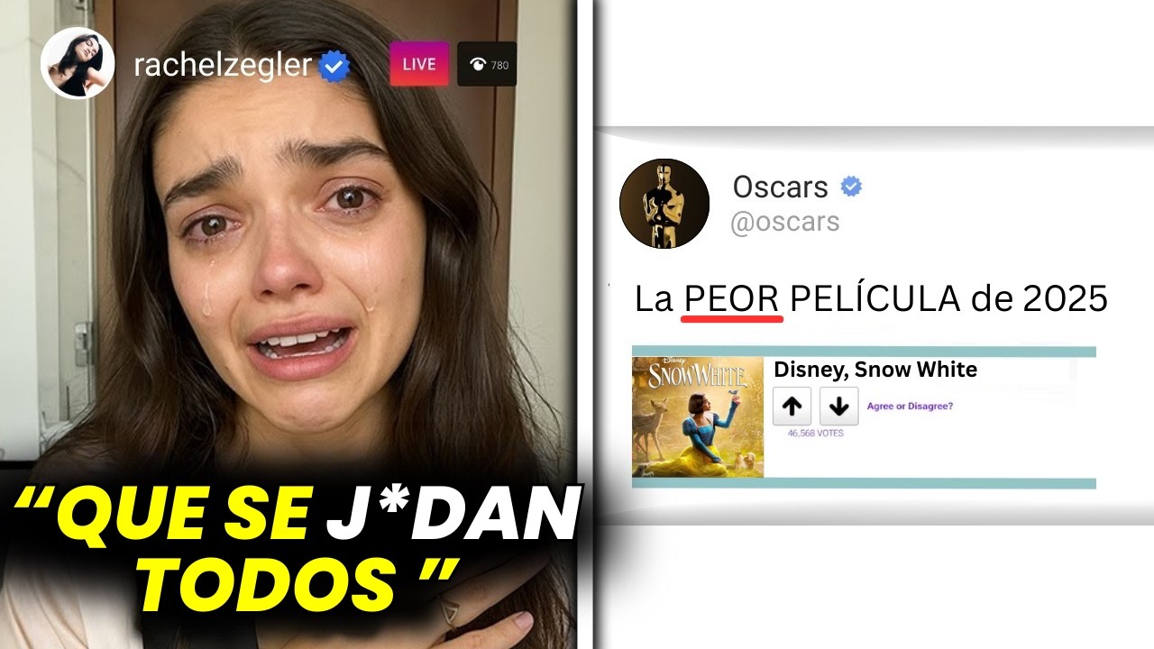 Rachel Zegler EN LÁGRIMAS mientras “Woke Snow White” nominada a PEOR PELÍCULA DEL AÑO