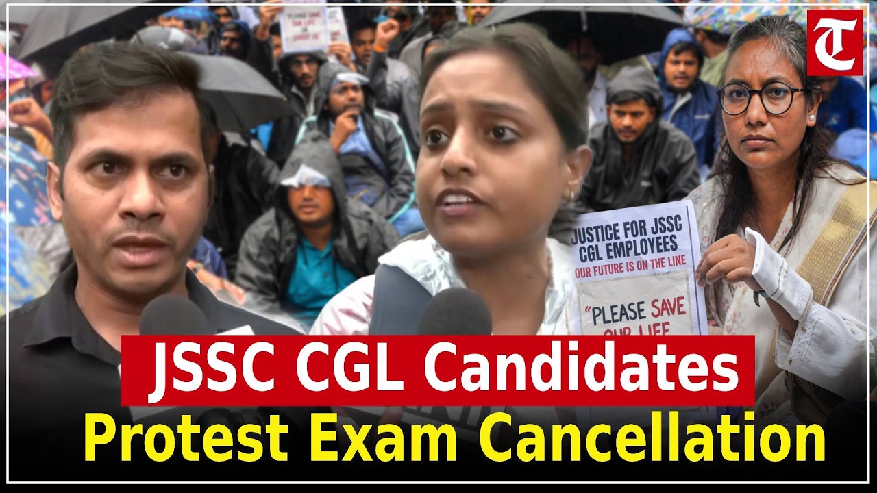JSSC-CGL Qualified Candidates Protest in Ranchi Over Exam Cancellation, Fear Losing Government Jobs