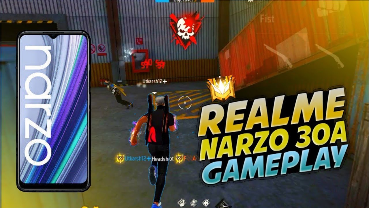 REALME NARZO 30A GAMEPLAY 📲 SETTINGS ⚙️ HUD + SENSI + DPI [FREE FIRE MAX HIGHLIGHTS] 😍