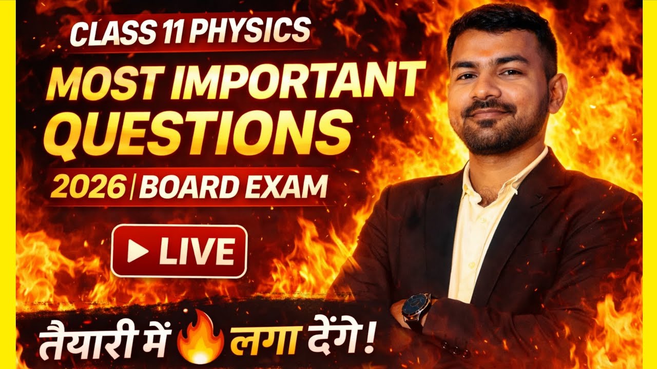 Class 11 physics most important questions 2026