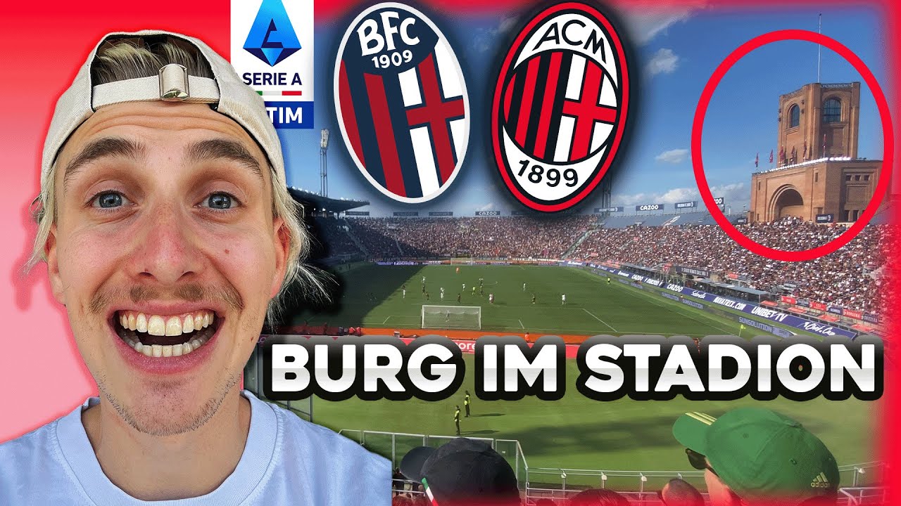 VERRÜCKTES STADION in 🇮🇹 🤯 FC BOLOGNA - AC MAILAND STADIONVLOG | HEFTIGE STIMMUNG in ITALIEN