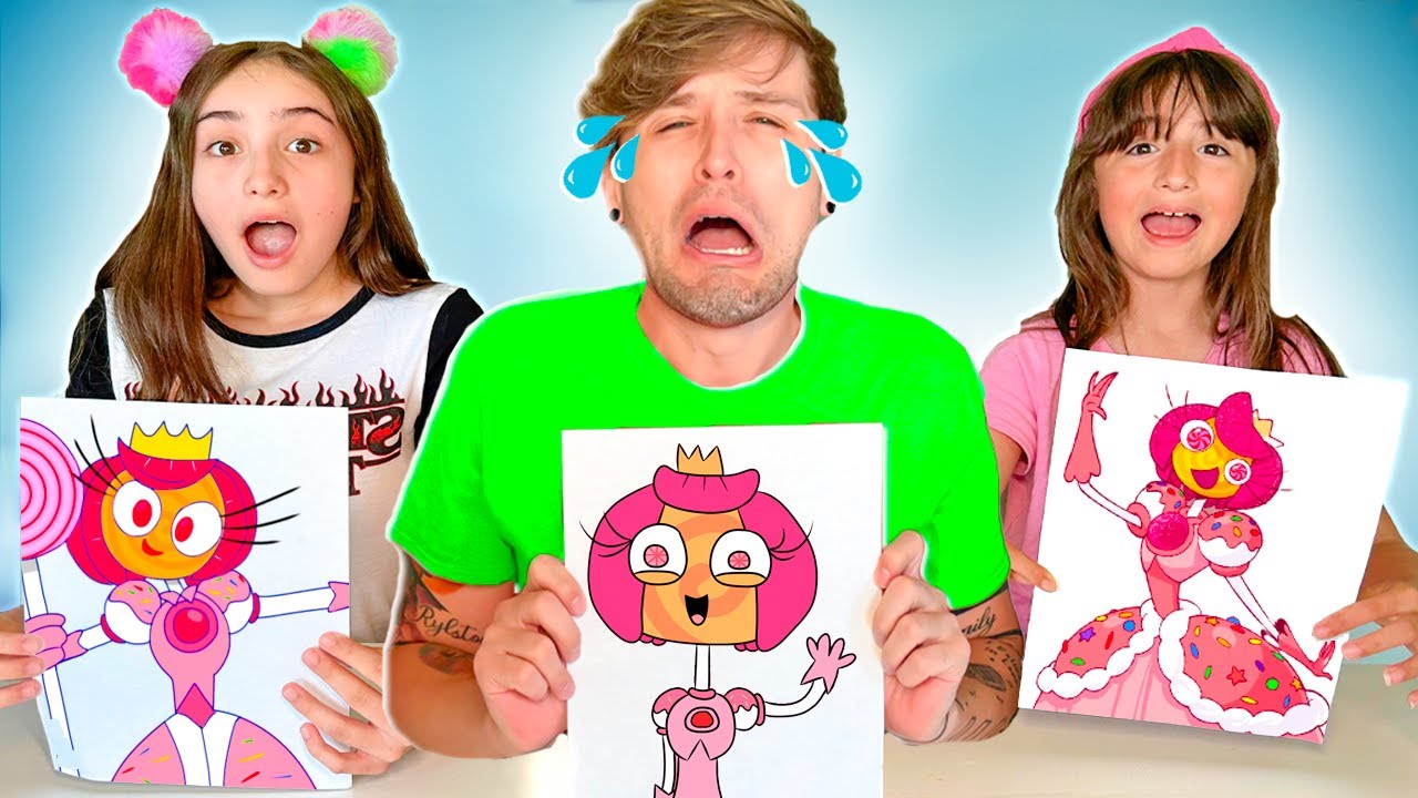 QUEM FIZER O MELHOR DESENHO do DIGITAL CIRCUS e CATNAP VENCE! - Desafio Pai Também Vloga