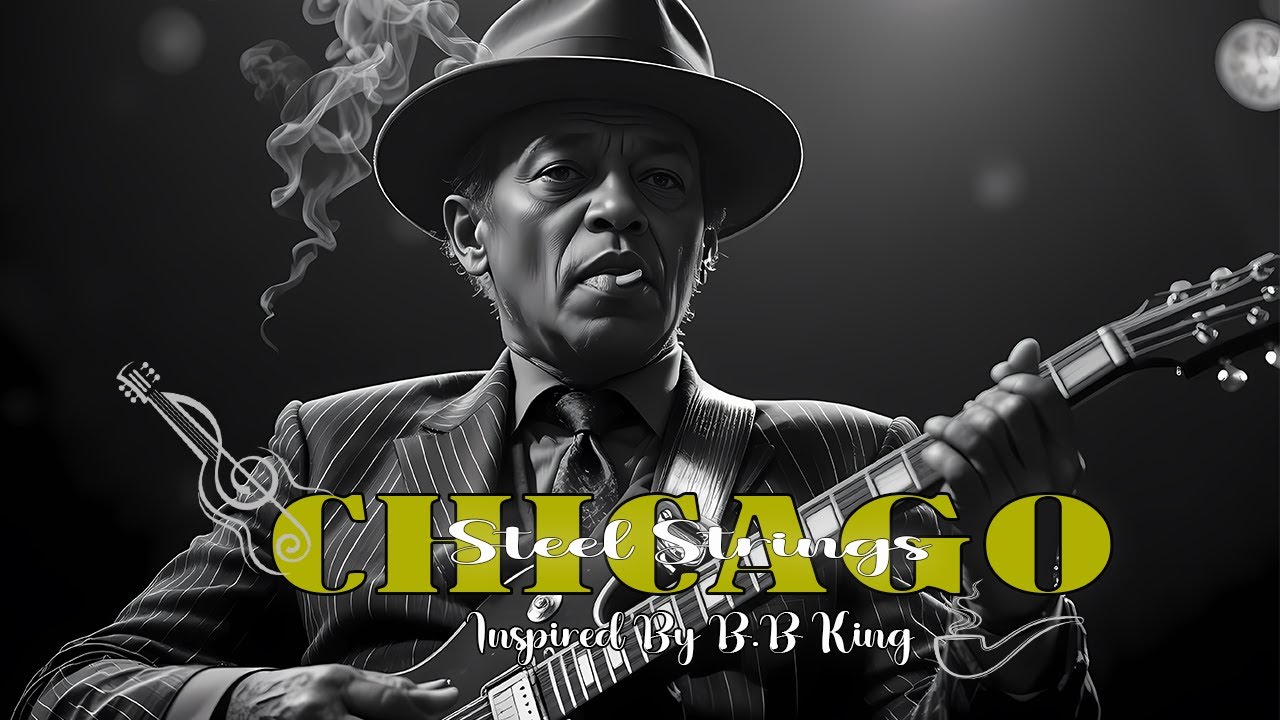 Dark Alley Blues Chicago | Slow Blues Guitar – Steel Strings Chicago