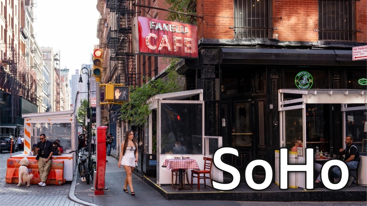 [4K] New York City Walking Tour: SoHo, Greene Street, Mercer and West Broadway