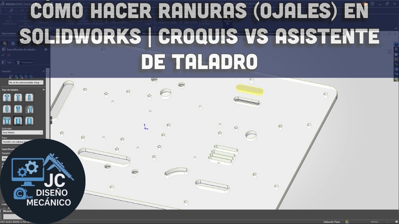 Dos formas de hacer ranuras en SOLIDWORKS y cuál te conviene usar