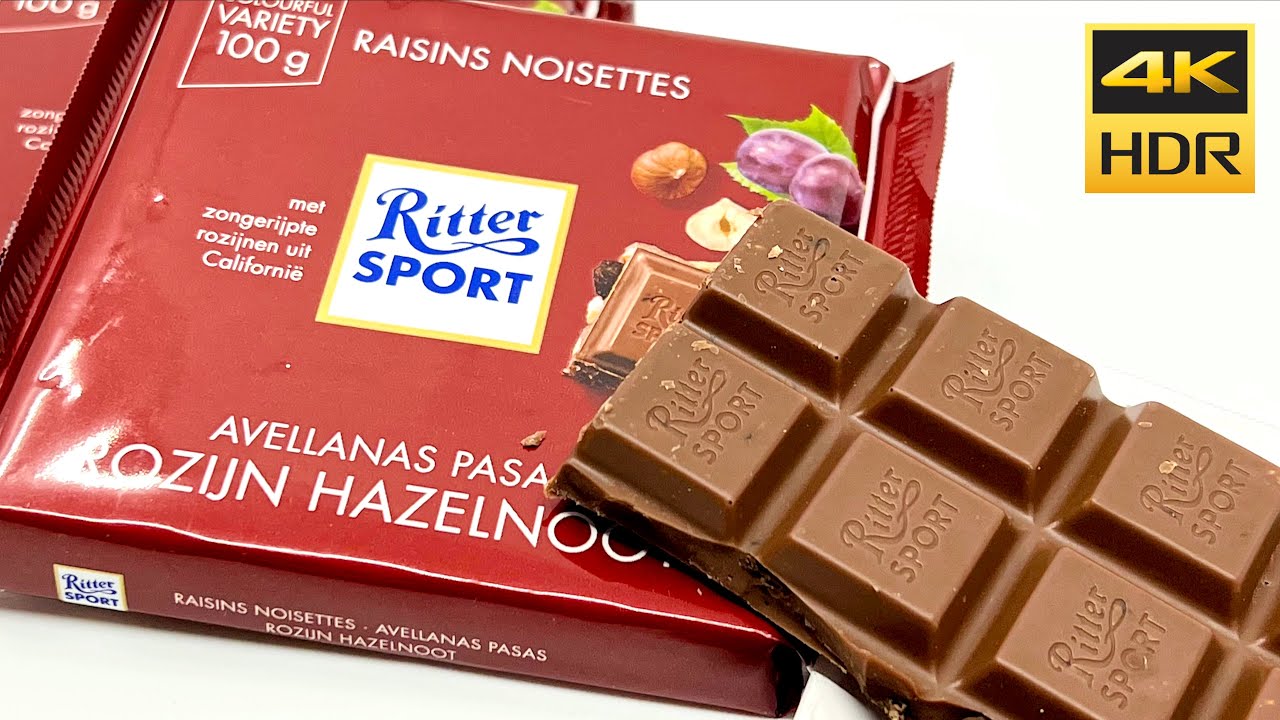Ritter Sport Colourful Variety Raisins 🍇 Hazelnuts / Raisins Noisettes 100g