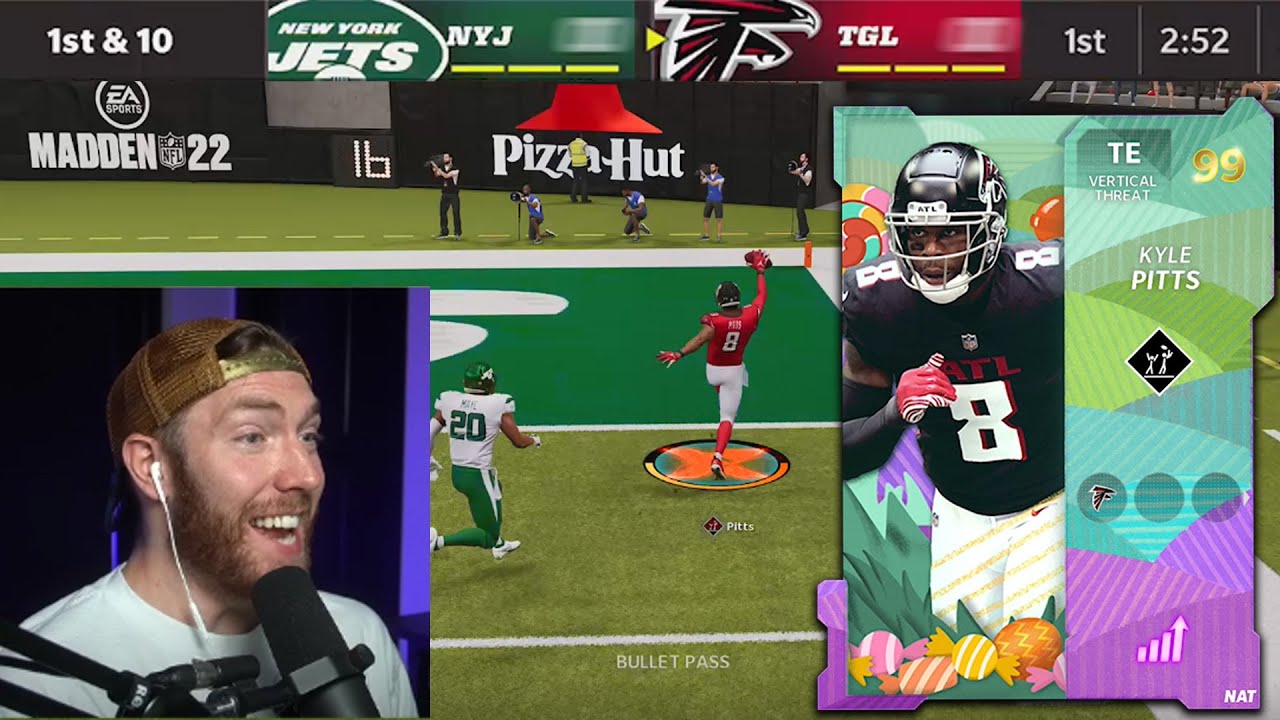 Using 99 Overall Sugar Rush Kyle Pitts...