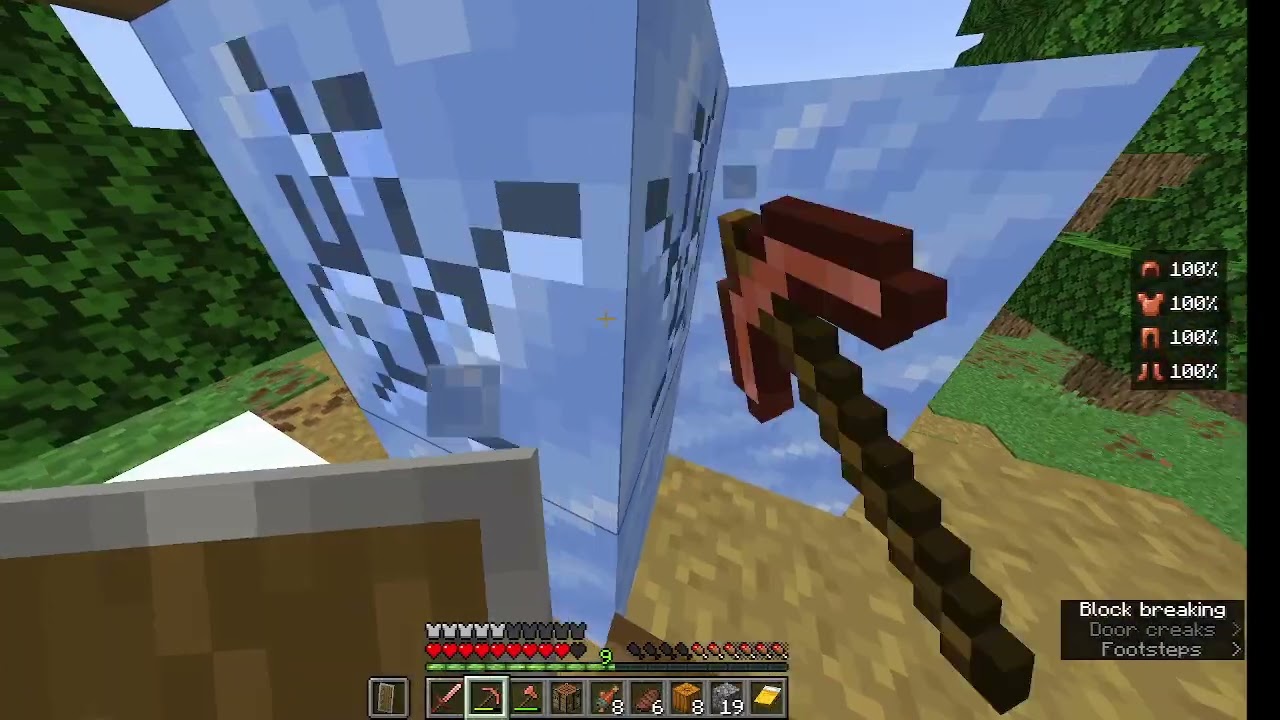 playing minecraft part two making a house and sheep farm and more