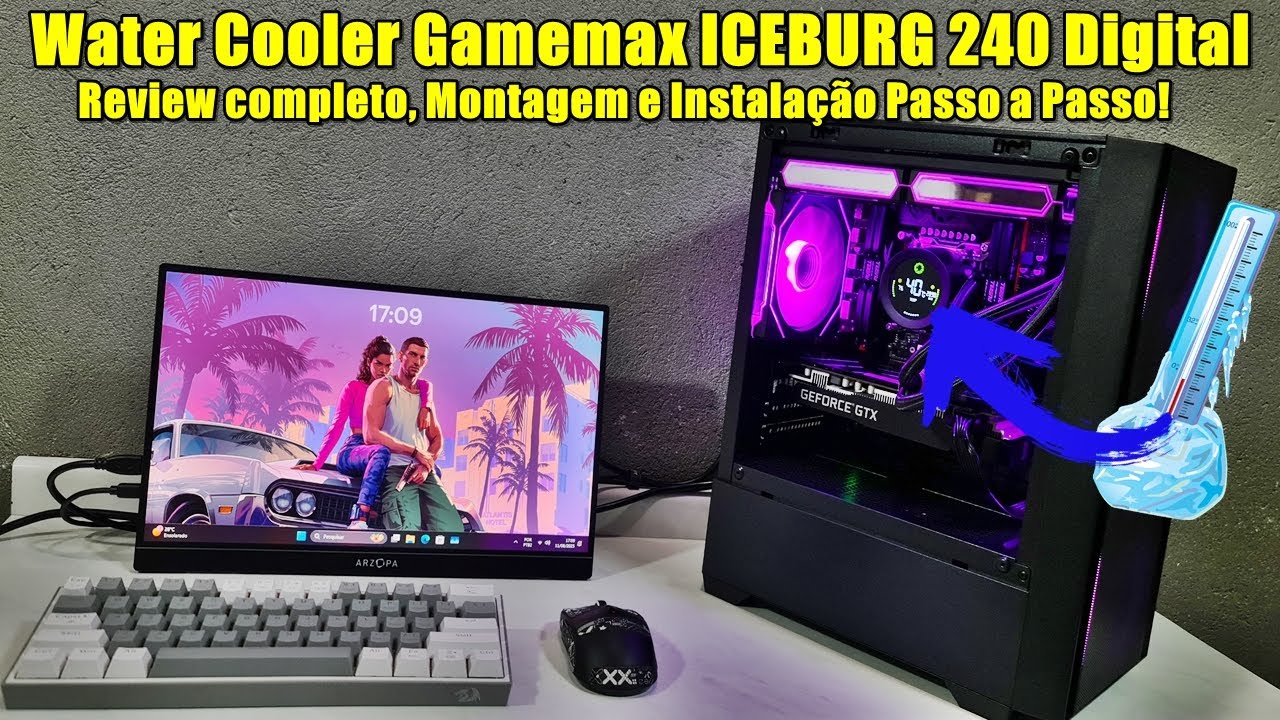 Water Cooler Gamemax ICEBURG 240 Digital &ndash; Review completo, Montagem e Instala&ccedil;&atilde;o Passo a Passo!