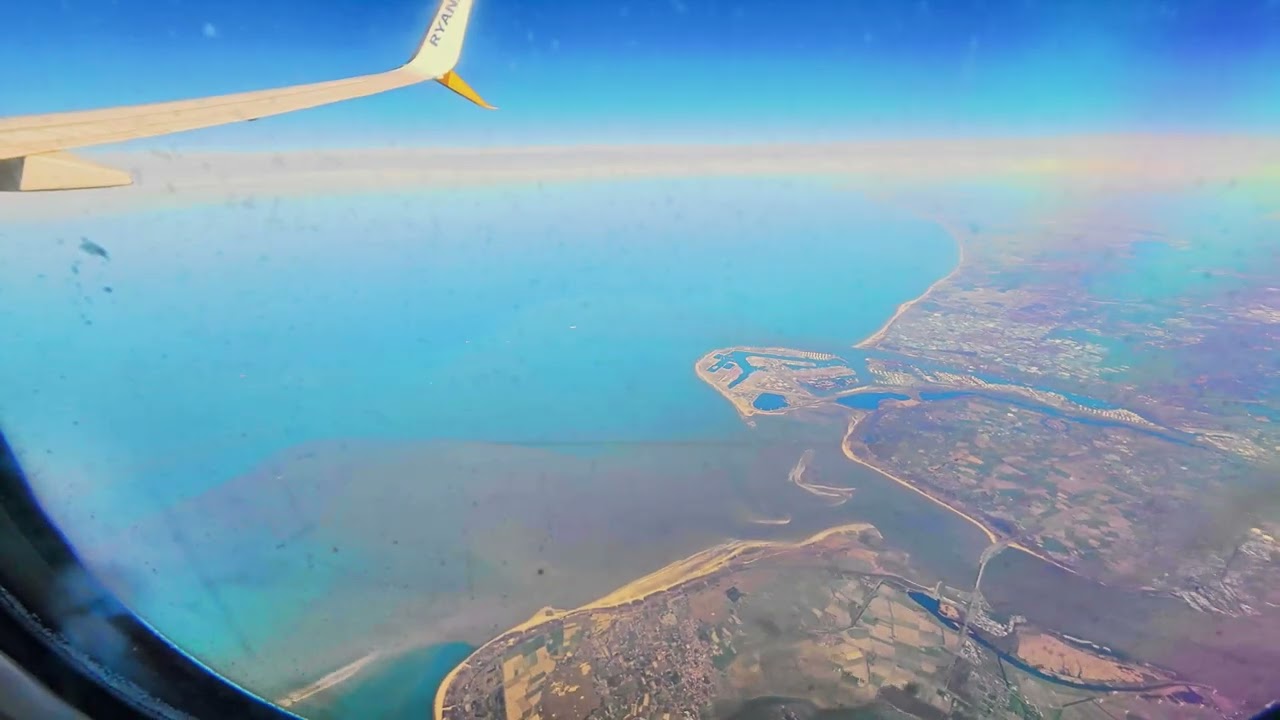 Wroclaw to Shannon - timelapse - Flight view in 4K