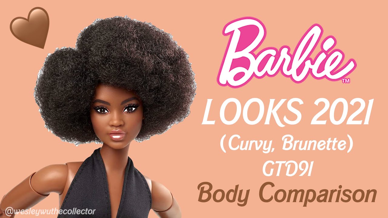 2021 Barbie LOOKS AA Elle (Curvy, Brunette) Unboxing & Body Comparison |GTD91|