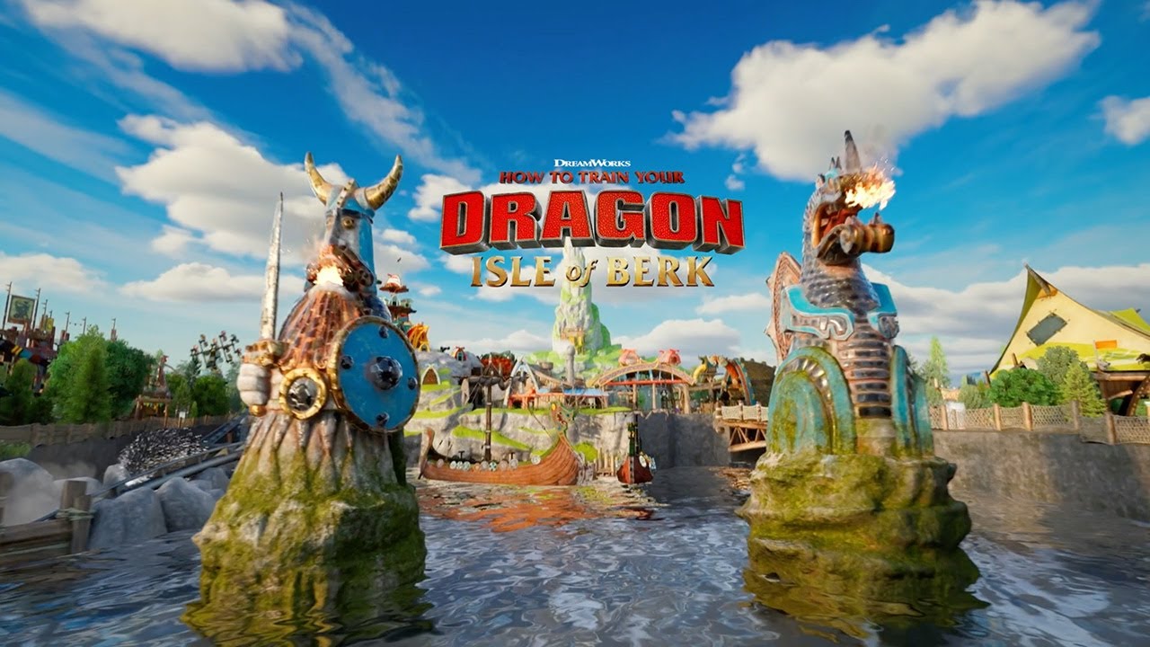 Universal Epic Universe - How to Train Your Dragon - Isle of Berk Animated Fly-Through