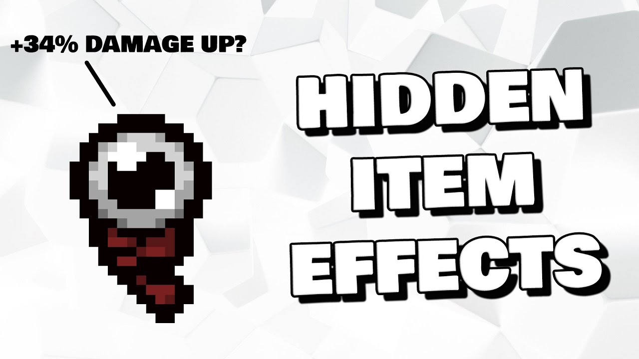 Hidden Item Effects You Didn't Know About - The Binding of Isaac Repentance